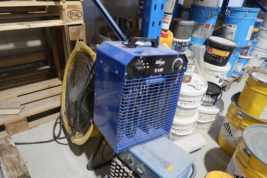 3 stk. varmeblæsere BLUE ELECTRIC, EL-BJÖRN