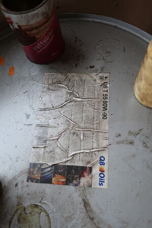 Tønde med olie Q8 T 55 80W-90