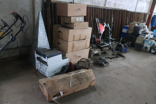 Div. Varelager, reservedele, printer og værktøj m.m.