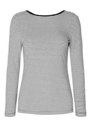 SLFFilina LS Striped Low Back Top SELECTED FEMME Str.: M