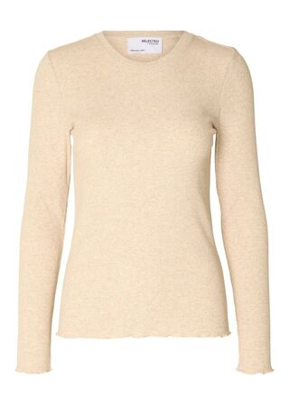 SLFAnna Plain LS Crew Neck Tee SELECTED FEMME Str.: XL