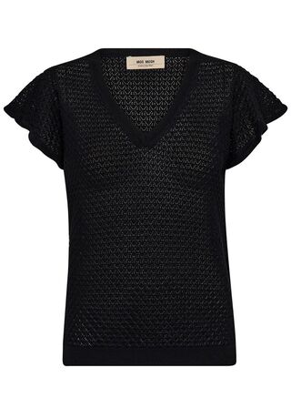 MMGanna Pattern V-neck Knit MOS MOSH Str.: S