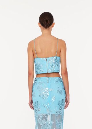 Beaded Crop Top ROTATE BY BIRGER CHRISTENSEN Str.: 40