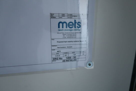20 fods isolering container indrettet som testcenter af overskudsvarme (læs beskrivelse)