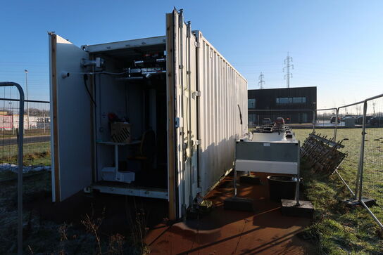 20 fods isolering container indrettet som testcenter af overskudsvarme (læs beskrivelse)