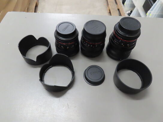 3 stk. objektiver - CANON