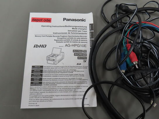 Bærbar optager - PANASONIC AG-HPG10E