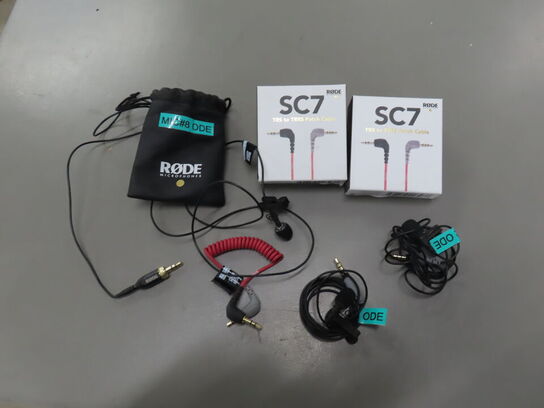 Microfoner og kabler fra RØDE