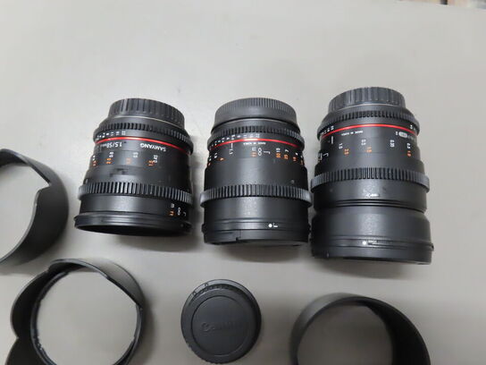 3 stk. objektiver - CANON