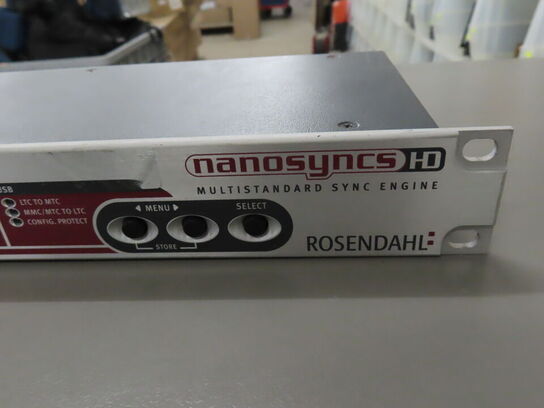 Audio/Video Sync reference - ROSENDAHL NANOSYNCS HD