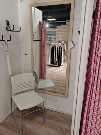 Fire spejle fra prøverum