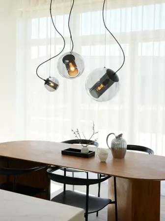 Halo Design forty-five pendel ø15 smoke røgfarvet glaspendel(ubrugt)