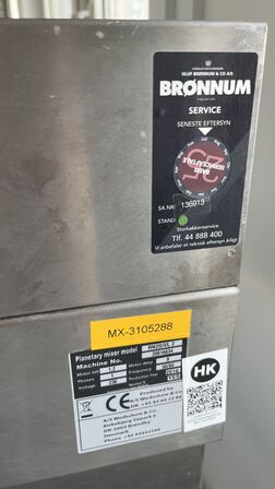 Røremaskine VARIMIXER BEAR RN20/VL 2