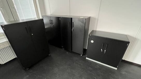 4 kontorskabe, Assorterede