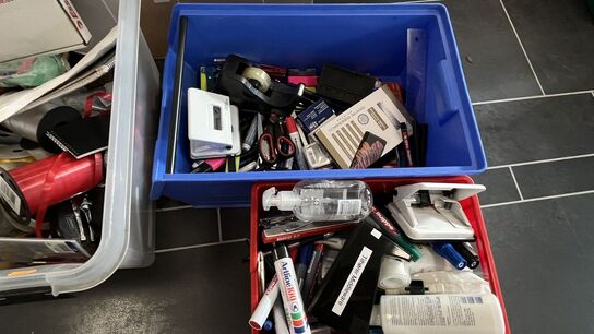 6 ks. Kontorartikler bl.a. Hulmaskiner