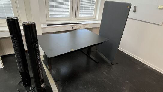 Hæve/sænkebord, 2 Ventilatortårne, Støjvæg