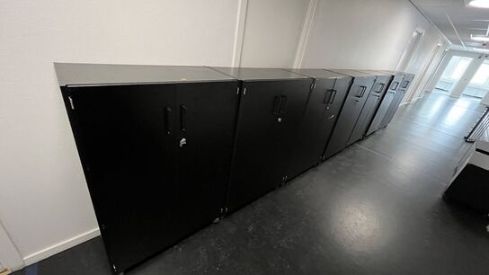 7 kontorskabe, EFG + 2 Skuffemoduler