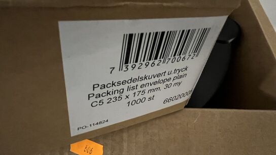 4 ks. Kontorartikler