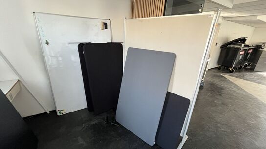 Blandet Lot  5 Stk. Støjskærmer+ Whiteboard