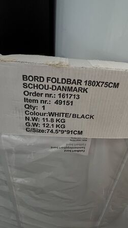 Toiletbrædt PRESSALIT, Foldbart Bord, Cafebord