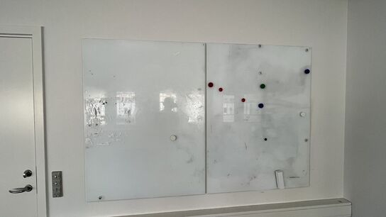 5 Whiteboards, assorterede