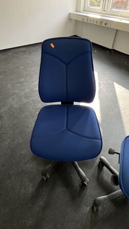 2 Blå Kontorstole
