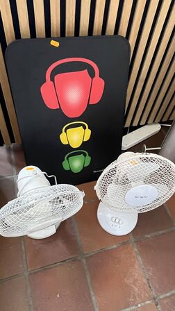 Støjmåler SoundEar II , 2 Bordventilatorer 