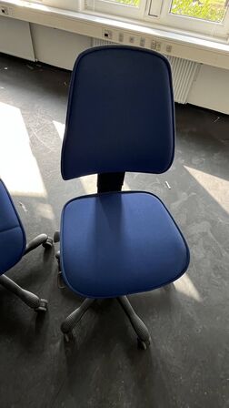 2 Blå Kontorstole
