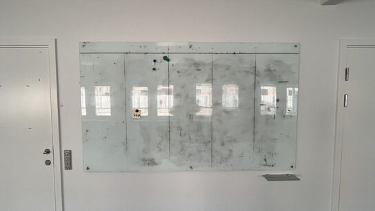 5 Whiteboards, assorterede