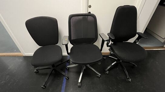 3 kontorstole