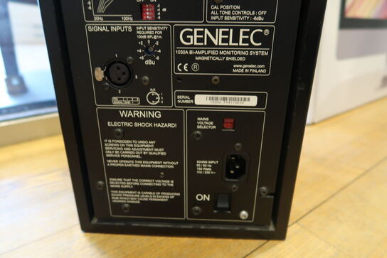 2 stk. højtalere GENELEC 1030A