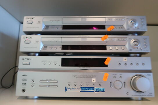 CD/DVD afspiller SONY DVP-NS705V, forstærker SONY STR-DE497