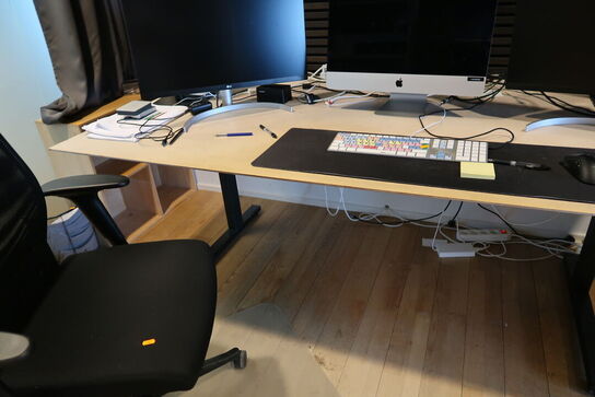 El. hæve/sænke skrivebord uden indhold (styring mangler)