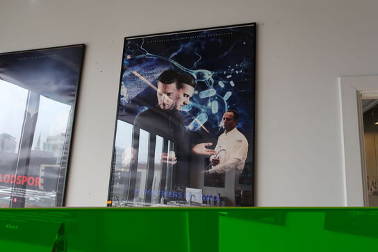 2 stk. indrammede plakater