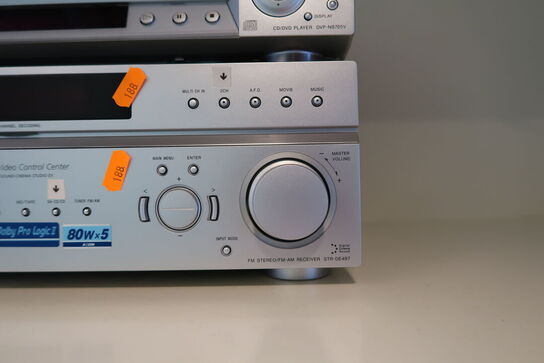 CD/DVD afspiller SONY DVP-NS705V, forstærker SONY STR-DE497