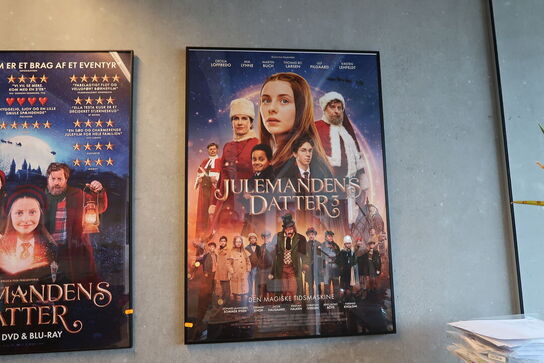 2 stk. indrammede plakater