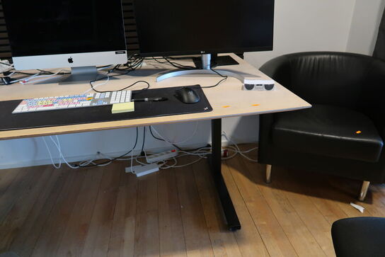 El. hæve/sænke skrivebord uden indhold (styring mangler)