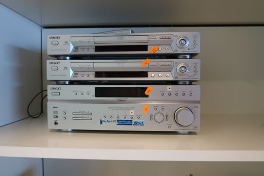 CD/DVD afspiller SONY DVP-NS705V, forstærker SONY STR-DE497