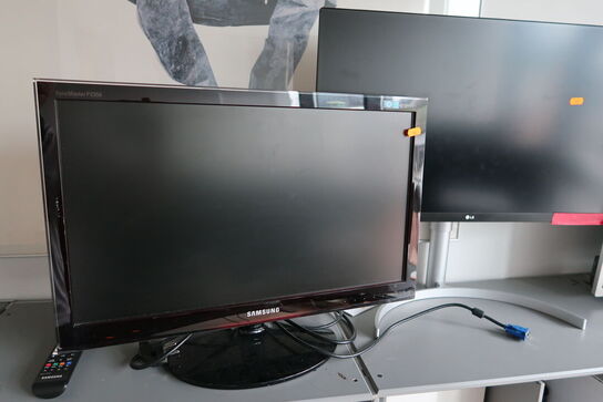 4 stk. computerskærme SAMSUNG, LG, AOC, PHILIPS m.fl.