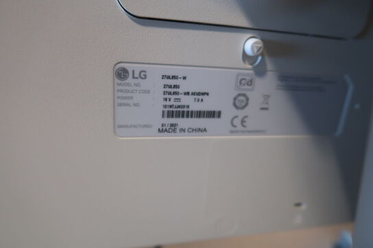 2 stk. computerskærme LG 27UL850-W