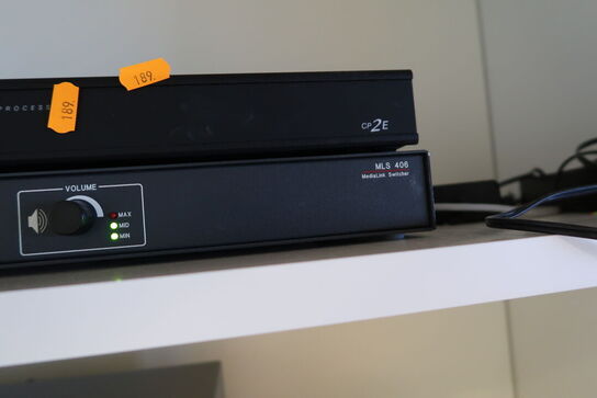 Switcher EXTRON MLS 406, central control host CRESTON CP2E