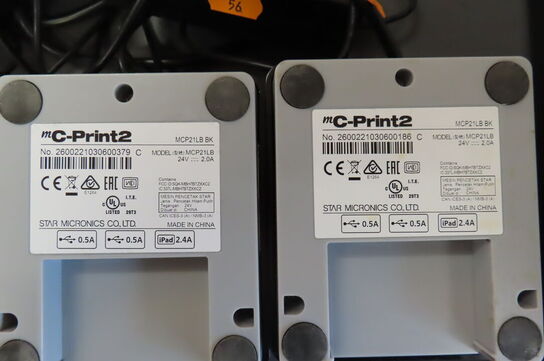 2 stk. Bonprintere C-PRINT2