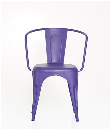 96 stk. Industrielle jernstole med armlæn