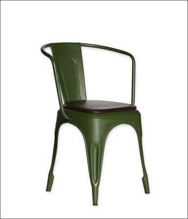 96 stk. Industrielle jernstole med armlæn