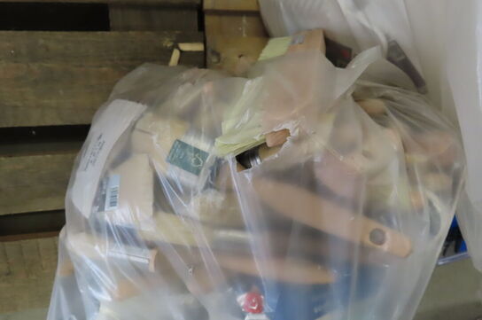 3 stk. Sække med pensler, maleruller & rullerposer