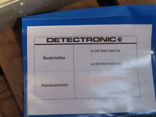 Palle med diverse delkomponenter til metaldetektor maskine