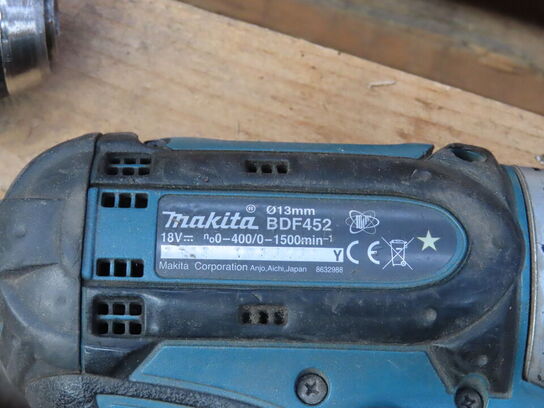 2 stk boremaskine MAKITA