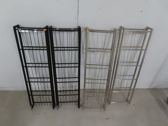 4 stk. magasinholdere til vægmontering