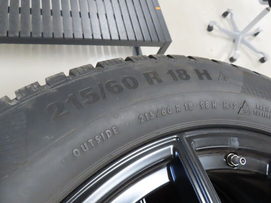 4 stk. Mercedes fælge 18" med vinterdæk