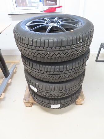 4 stk. Mercedes fælge 18" med vinterdæk